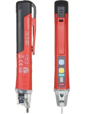 PremiumPort UT-12D Temassız Kontrol Kalemi, 24/1000V, Iki Kademeli, Güvenli Kullanım