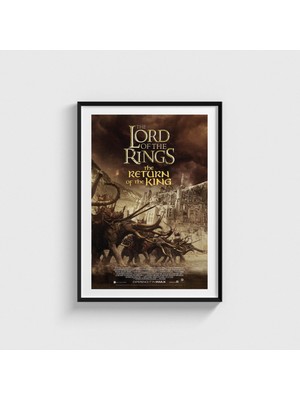 Domirus The Lord Of The Rings: The Return Of The King (2003) Film Posteri Çerçeveli Tablo Ev Oda Duvar Dekorasyonu