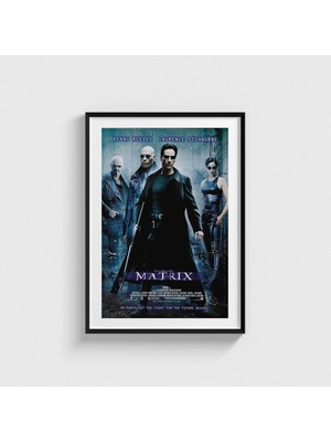 Domirus Matrix (1999) Film Posteri Çerçeveli Tablo Ev Oda Duvar Dekorasyonu