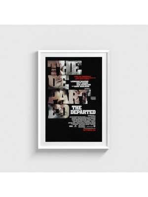 Domirus The Departed (2006) Film Posteri Çerçeveli Tablo Ev Oda Duvar Dekorasyonu