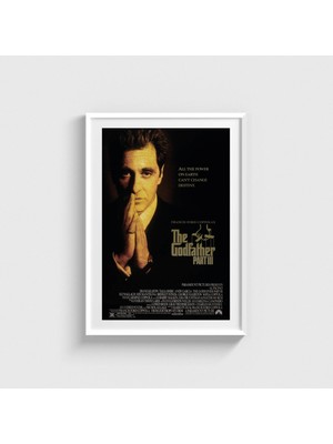 Domirus The Godfather Part Iıı (1990) Film Posteri Çerçeveli Tablo Ev Oda Duvar Dekorasyonu