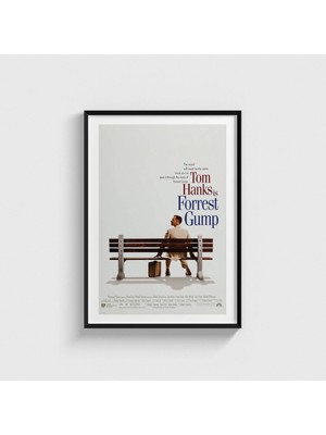 Domirus Forrest Gump (1994) Film Posteri Çerçeveli Tablo Ev Oda Duvar Dekorasyonu