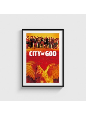 Domirus City Of God (2002) Film Posteri Çerçeveli Tablo Ev Oda Duvar Dekorasyonu