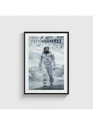 Domirus Interstellar (2014) Film Posteri Çerçeveli Tablo Ev Oda Duvar Dekorasyonu