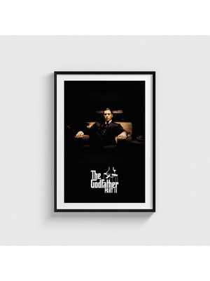 Domirus The Godfather Part Iı (1974) Film Posteri Çerçeveli Tablo Ev Oda Duvar Dekorasyonu