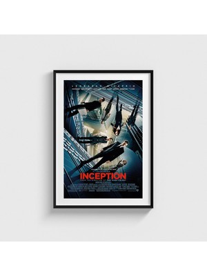 Domirus Inception (2010) Film Posteri Çerçeveli Tablo Ev Oda Duvar Dekorasyonu