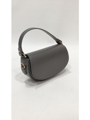 adissa collection Prizma Serisi - Minimalist Mini Sele Çanta Kısa Omuz Askılı Uzun Çapraz Askı Hediye Altın Aksesuarlı