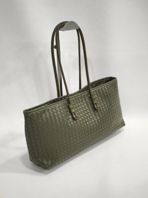 adissa collection Örgü Maxi - Dokuma Desenli Büyük Omuz Çantası | Ipli Askılı Shopper Tote