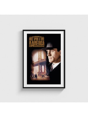 Domirus Once Upon A Time In America (1984) Film Posteri Çerçeveli Tablo Ev Oda Duvar Dekorasyonu