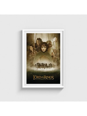 Domirus The Lord Of The Rings: The Fellowship Of The Ring (2001) Film Posteri Çerçeveli Tablo Ev Oda Duvar Dekorasyonu