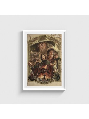 Domirus The Lord Of The Rings: The Fellowship Of The Ring (2001) Film Posteri Çerçeveli Tablo Ev Oda Duvar Dekorasyonu