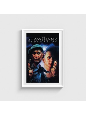 Domirus The Shawshank Redemption (1994) Film Posteri Çerçeveli Tablo Ev Oda Duvar Dekorasyonu