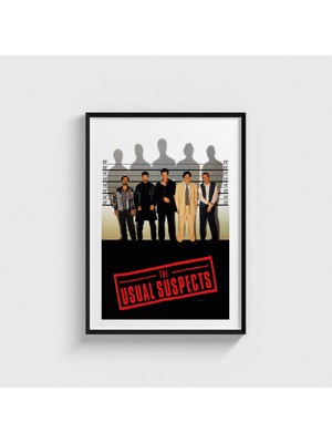 Domirus The Usual Suspects (1995) Film Posteri Çerçeveli Tablo Ev Oda Duvar Dekorasyonu