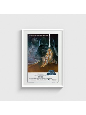 Domirus Star Wars (1977) Film Posteri Çerçeveli Tablo Ev Oda Duvar Dekorasyonu