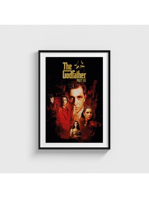 Domirus The Godfather Part Iıı (1990) Film Posteri Çerçeveli Tablo Ev Oda Duvar Dekorasyonu