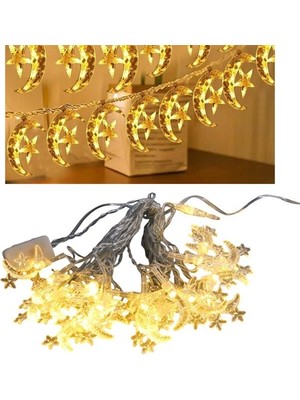 Olinea Winnboss WN-1181 5 Metre 20 Ledli Ay Yıldızlı Günışığı Sabit LED Dekoratif Aydınlatma 5 Watt