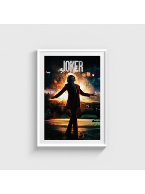Domirus Joker (2019) Film Posteri Çerçeveli Tablo Ev Oda Duvar Dekorasyonu