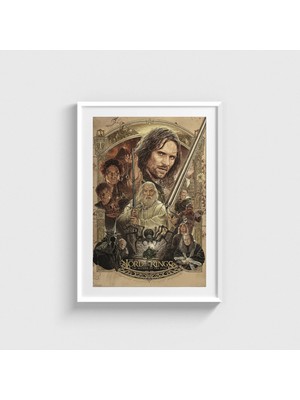 Domirus The Lord Of The Rings: The Return Of The King (2003) Film Posteri Çerçeveli Tablo Ev Oda Duvar Dekorasyonu