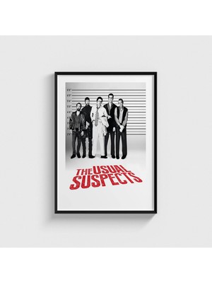 Domirus The Usual Suspects (1995) Film Posteri Çerçeveli Tablo Ev Oda Duvar Dekorasyonu