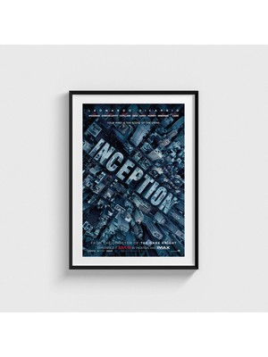 Domirus Inception (2010) Film Posteri Çerçeveli Tablo Ev Oda Duvar Dekorasyonu