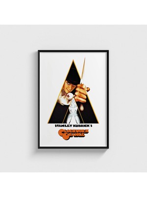 Domirus A Clockwork Orange (1971) Film Posteri Çerçeveli Tablo Ev Oda Duvar Dekorasyonu