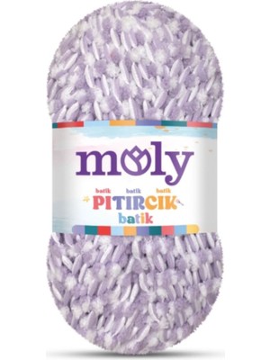 Moly Pıtırcık Batik PL086-ECRU Yumuşak Battaniye Ipi / 5 Adet