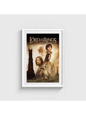 Domirus The Lord Of The Rings: The Two Towers (2002) Film Posteri Çerçeveli Tablo Ev Oda Duvar Dekorasyonu