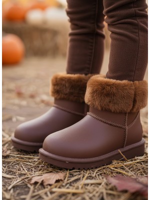 Foopi Snowy Eva Unisex Çocuk Kürklü Yağmur ve Kar Botu