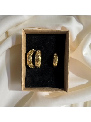 Ezgiarslanatalier Çelik Desenli Vintage Set