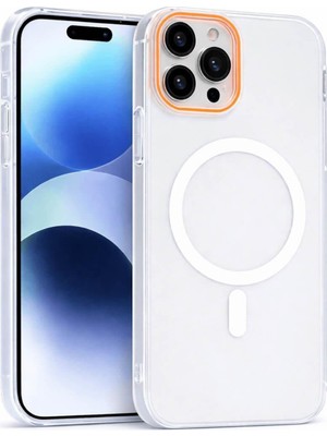 Vissona iPhone 14 Pro Max Uyumlu Magsafe Wireless Şarj Özellikli Mat Sert Arka Kapak Kılıf A