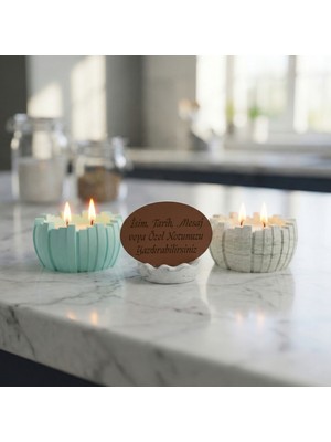 Miaju Fark Yaratan Tasarım, Isim ve Not Yazılabilen Hatıralık Mum Seti, Sadece Size Özel Hazırlanıyor