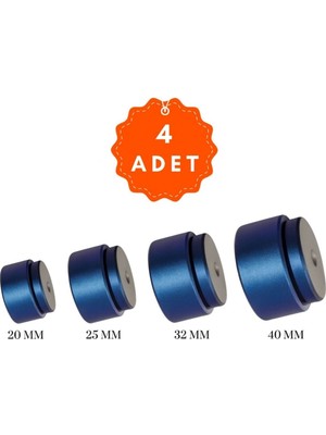 PremiumPort Pprc Plastik Boru Kaynak Makinesi ve Pafta, Lokma Takımı (Mavi Teflon)