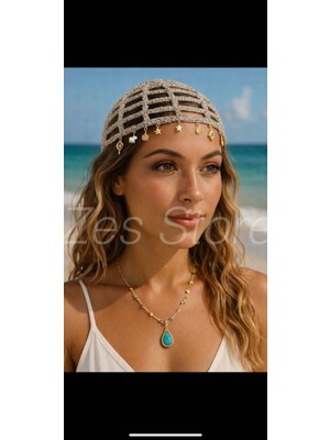 Zes Store Kadın Külotlu Çorap Dantelli Çiçekli Tarz Y2K