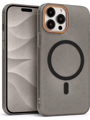 Vissona iPhone 14 Pro Uyumlu Magsafe Wireless Şarj Özellikli Mat Sert Arka Kapak Kılıf