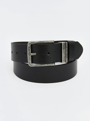 LC Waikiki Siyah Hakiki Deri Erkek Kemer  (S6)