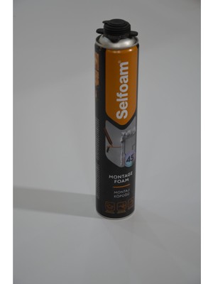 PremiumPort Yüksek Doluluk Poliüretan Montaj Köpüğü 750 Ml, Güçlü ve Dayanıklı Kullanım