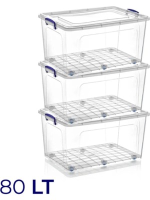 Loremp 80 Litre Saklama Kutusu Düzenleyici 3 Adet