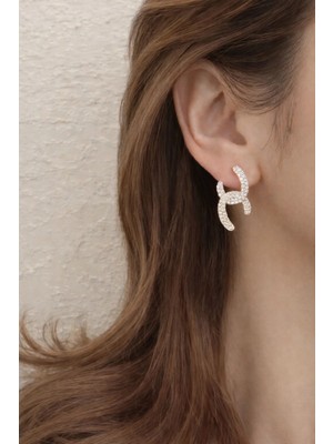 Marka Model Minik Incili Küpe