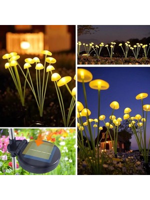 Bsre Plastik Mantar Sensörlü Solar Bahçe Lambası (2 Adet)