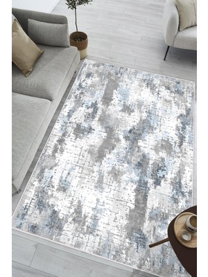 Pelura Halı Modern Soyut Desenli Dijital Baskılı Yıkanabilir Kaymaz Taban Salon Halısı Mutfak Halısı Yolluk
