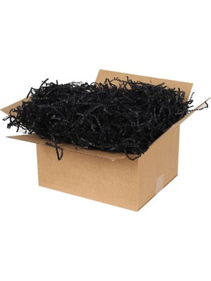 PremiumPort Zikzak Kırpıntı Kağıt Siyah 1 kg – Yaratıcı ve Çok Amaçlı Kullanım