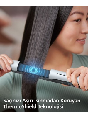 Normadia Saç Düzleştirici BHS520/00, Argan Yağı, Iyonik Bakım, Kılıf Hediyeli
