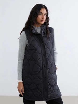 LC Waikiki Dik Yaka Kapitone Kadın Şişme Yelek  (S6)