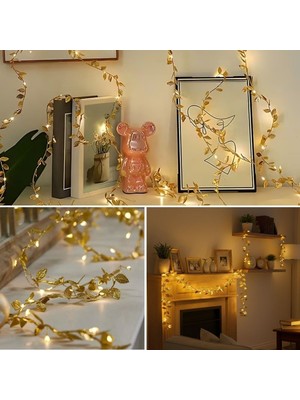 Bsre Yaldızlı Gold LED Işık (3 Metre)