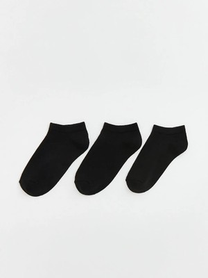 LC Waikiki Siyah Kız Çocuk Patik Çorap 3 Lü  (S6)