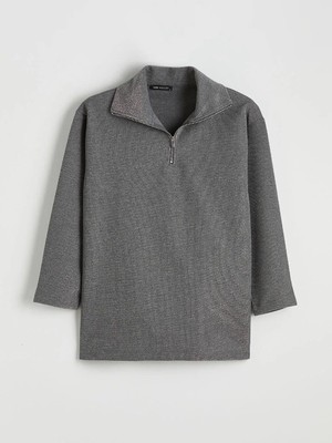LC Waikiki Dik Yaka Kadın Sweatshirt Tunik  (S6)