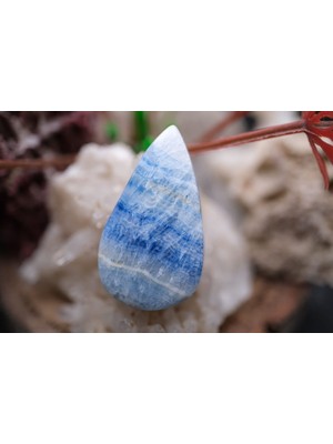 Aries 19.55CT 28.4X16.3MM Pear Natural Blue  Rhodokrosite