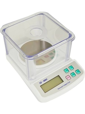 Normadia Dijital Hassas Terazi, 500G, 0.01G, Plastik Fanus, Hafif ve Pratik Kullanım