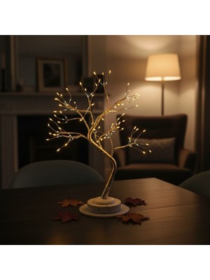 Bsre Masaüstü Mistik Peri LED Gümüş Ağaç Aydınlatma