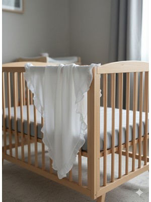 Pure Baby Natura Ekstra Kalın 4 Kat %100 Pamuk Müslin Kumaştan Battaniye